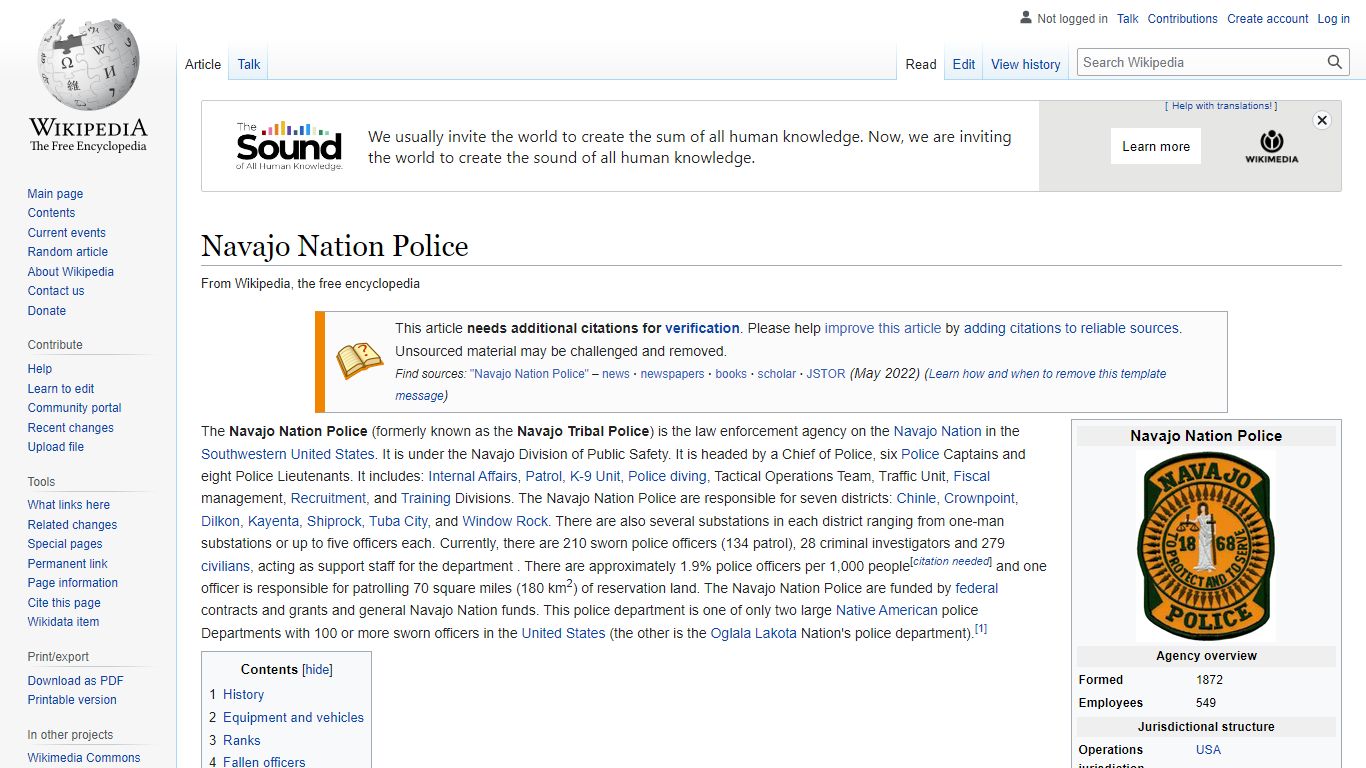 Navajo Nation Police - Wikipedia